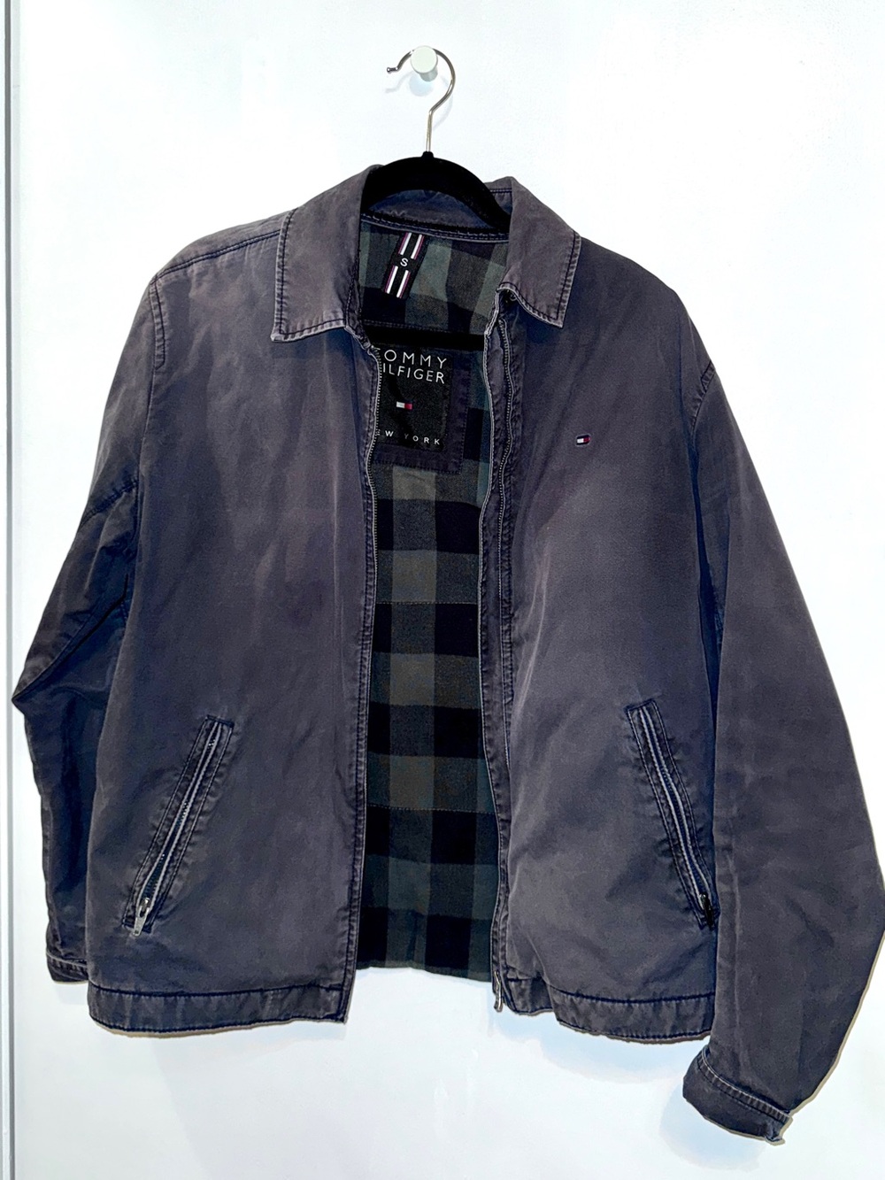 Tommy Hilfiger Men's Gray Lightweight Harrington Jacket (see pics) Small